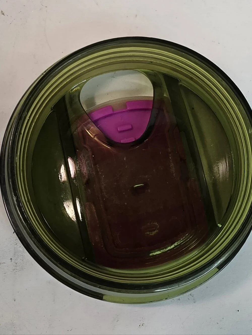 Starbucks Spring 2022 Olive Green Stainless Steel Tumbler Purple Pink 16oz Cup